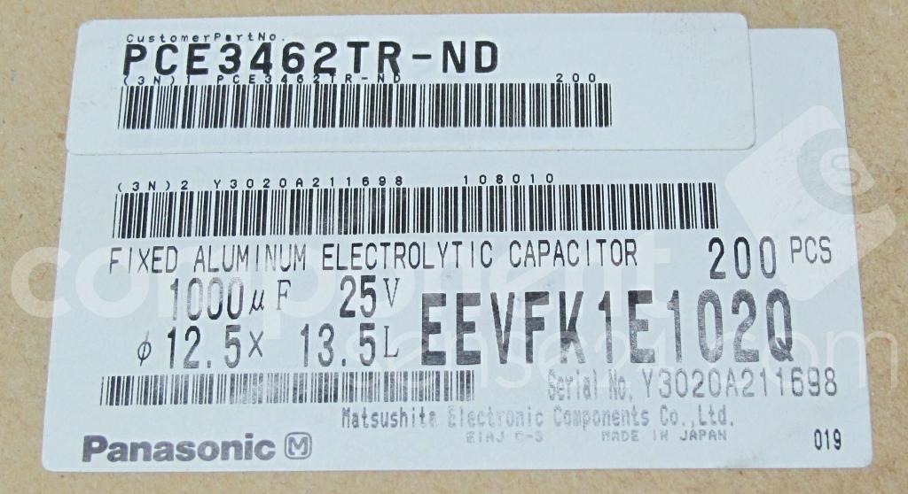 EEVFK1E102Q Panasonic Component Sense