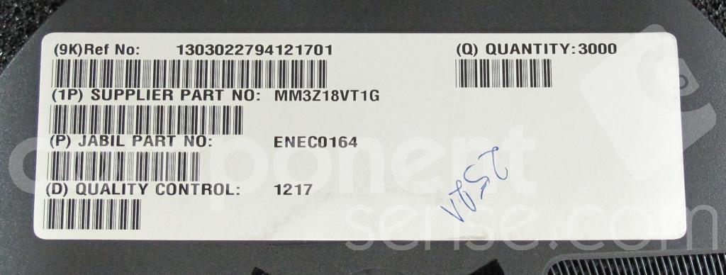MM3Z18VT1G ON Semiconductor | Component Sense