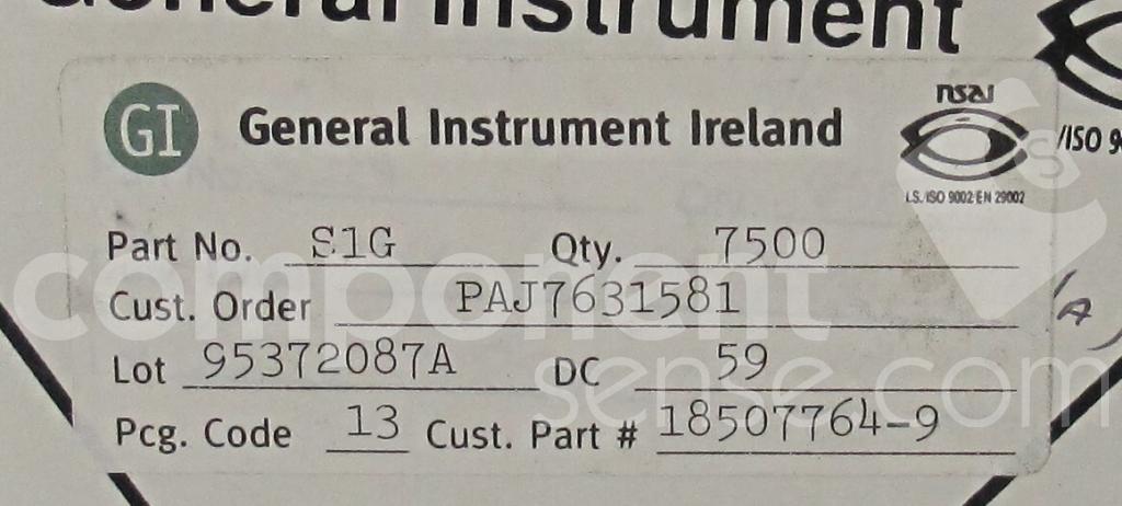 S1G Lite-On Semiconductor (LSC), General Semiconductor (Vishay ...