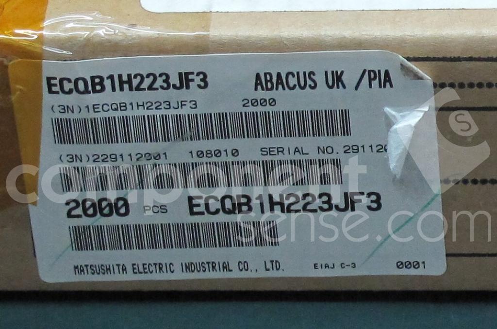 ECQB1H223JF3 Panasonic Component Sense