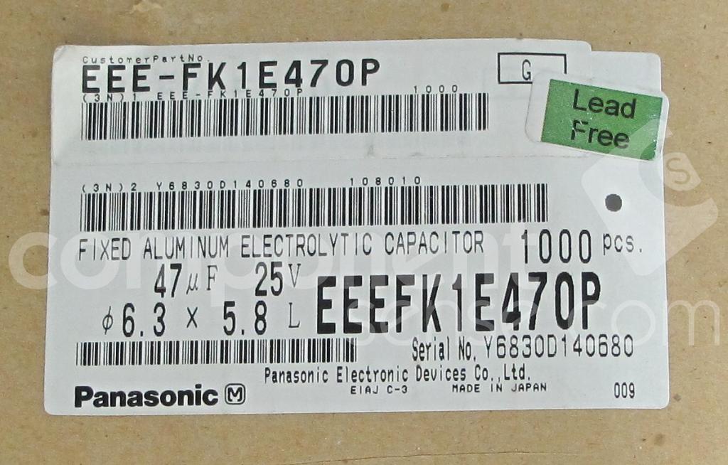 EEEFK1E470P Panasonic Component Sense