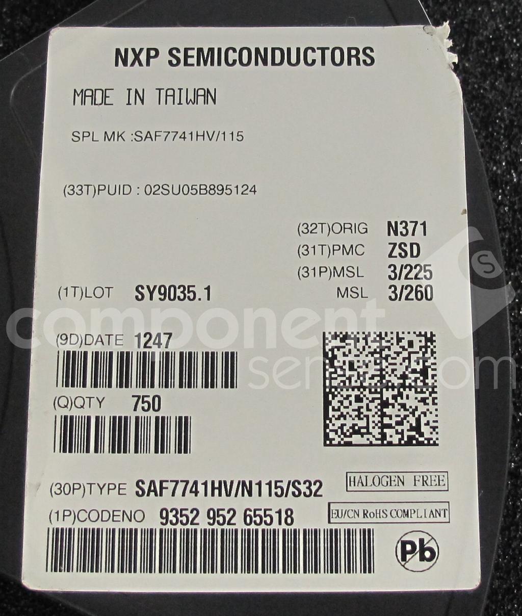 SAF7741HV/N115 NXP Semiconductors | Component Sense