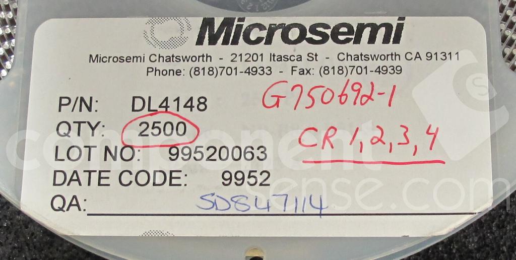 DL4148 Microsemi Corporation, DC Components Co. Ltd. | Component Sense