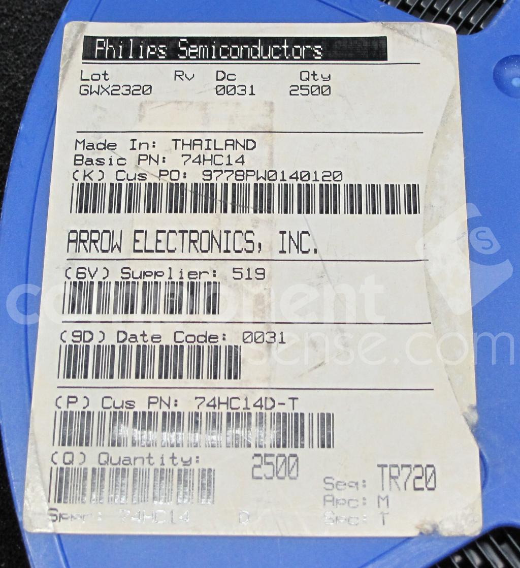 74HC14D-T Philips | Component Sense