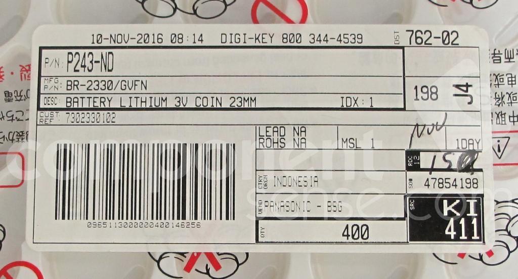 BR2330GVFN Panasonic Component Sense