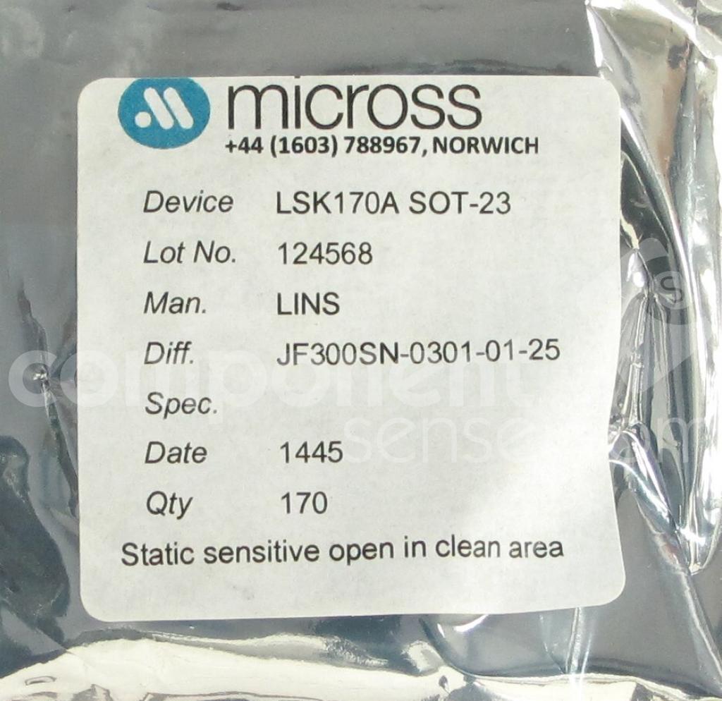 LSK170ASOT23 Linear Integrated Systems (LIS) Component Sense