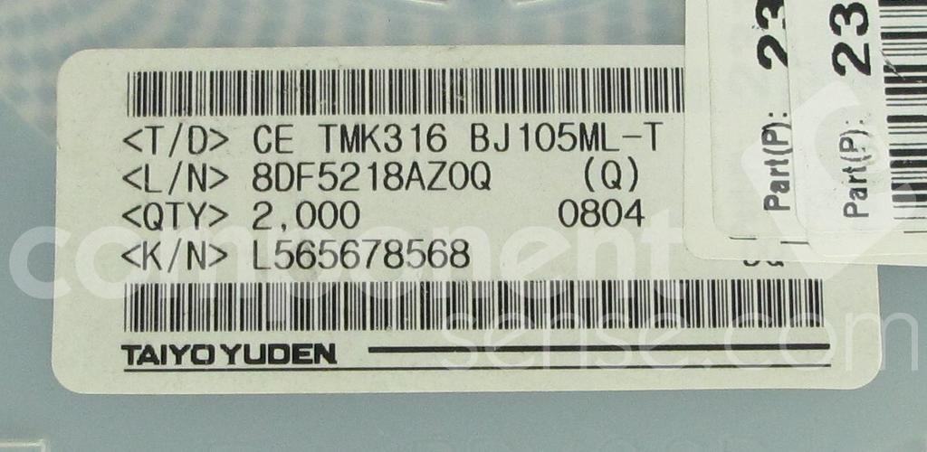 TMK316BJ105ML-T | Component Sense
