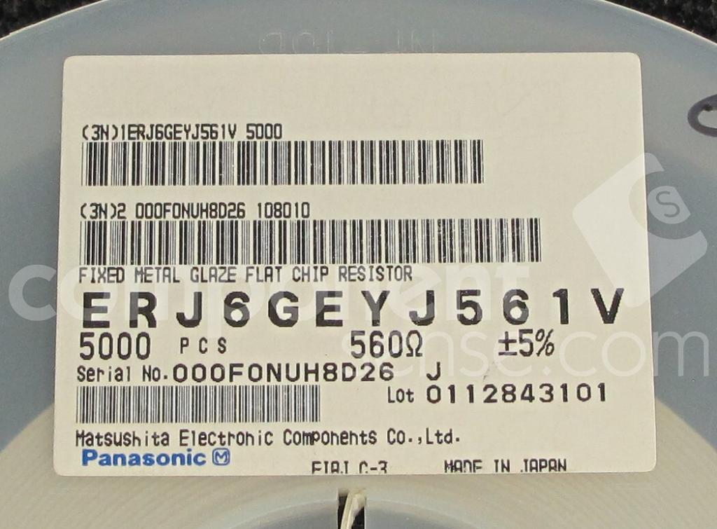 ERJ6GEYJ561V Panasonic Component Sense