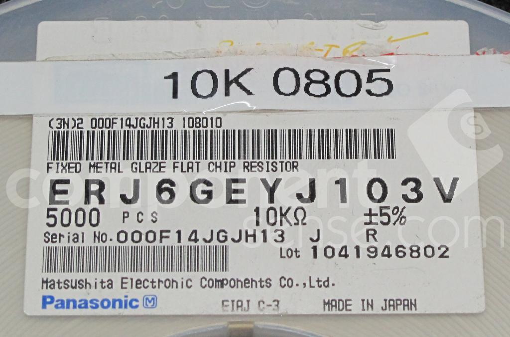 ERJ6GEYJ103V Panasonic Component Sense