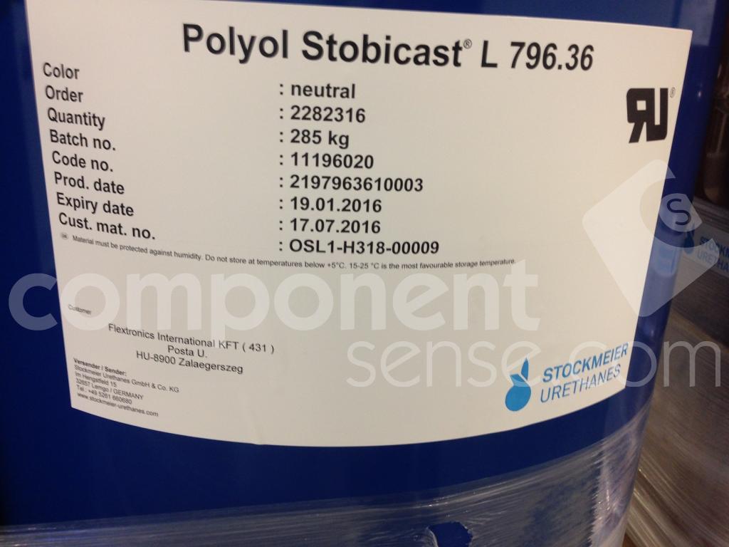 L796 36 POLYOL Component Sense l796-36-polyol-component-sense