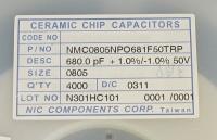 NMC0805NPO681F50TRP
