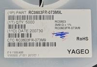 RC0603FR-073M9