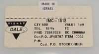 IMC-1812 1.0UH ±10%