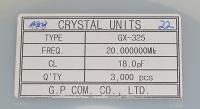 GX-325 20.00MHZ