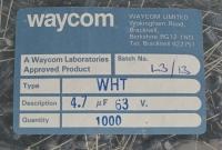 WHT4.7UF63V20%