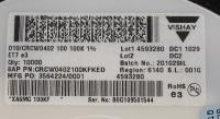 CRCW0402100KFKED