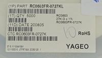 RC0603FR-0727KL