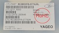 RC0805FR07750RL