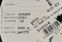 WCR0805-270KG