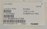 RC0805FR-07100RL