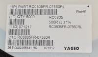RC0805FR-07560R