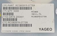 RC0805FR-0775R
