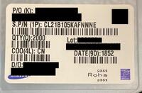CL21B105KAFNNNE