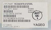 RC0603FR07270R